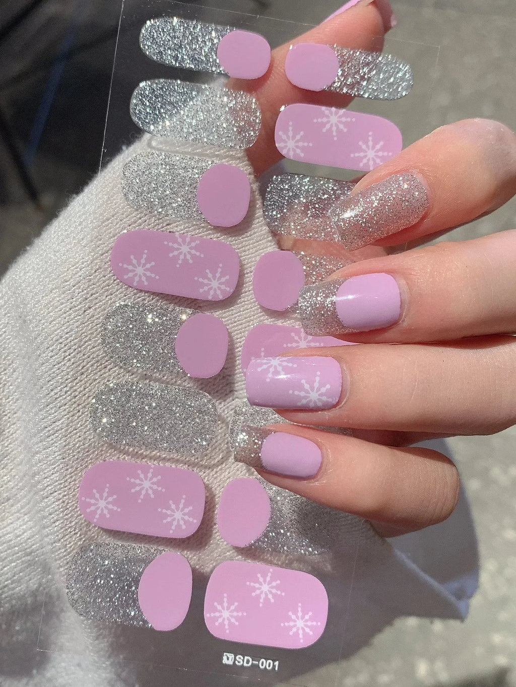 Autocollants D’Art Des Ongles 3D Pour Des Ongles Festifs Faciles — Violet Pâle, photo 29
