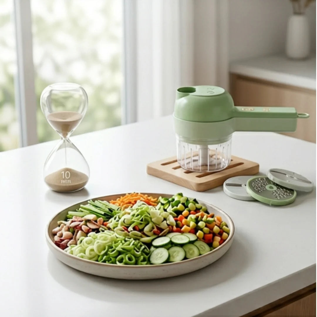 Hachoir multifonction 4-en-1 rechargeable – photo 2