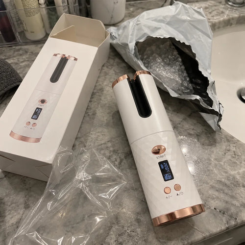 Fer à Boucler Sans Fil Portable — photo d'un client 6