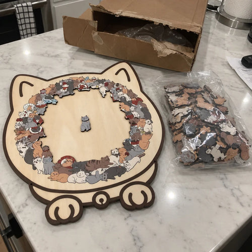 Puzzle en Bois Premium pour Chat de 135 Pièces — photo d'un client 4