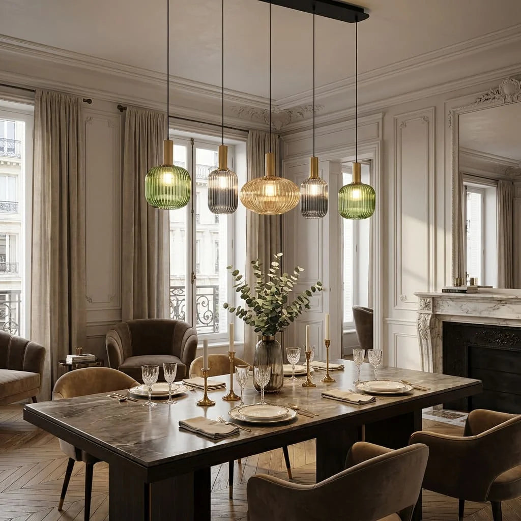 Elegant Vintage Pendel i Glas — billede 11